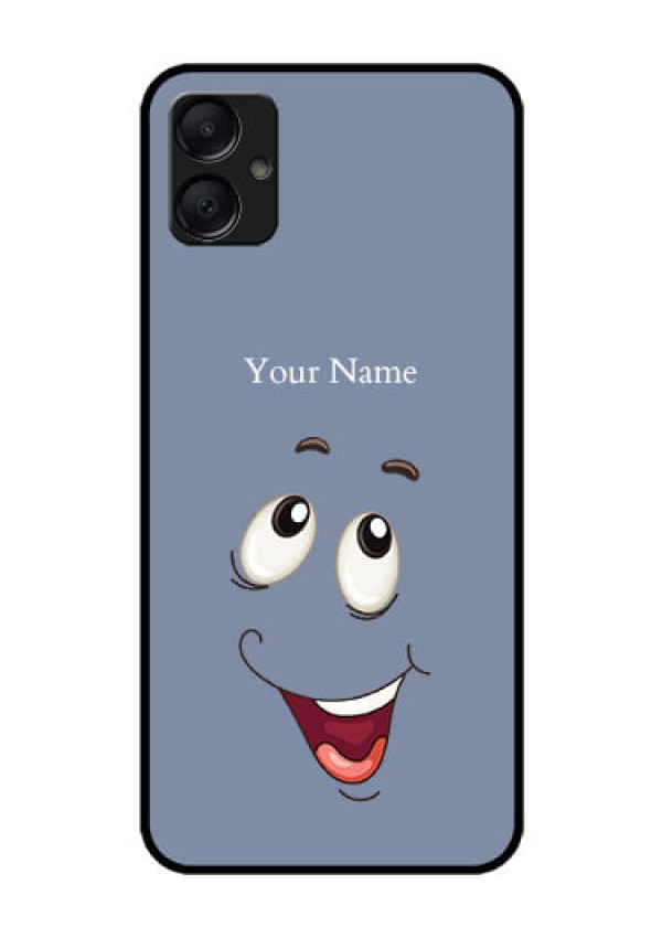 Galaxy A05 Custom Glass Phone Case - Laughing Cartoon Face Design