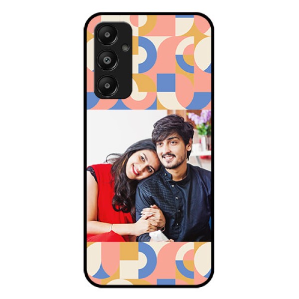 Galaxy A05s Custom Glass Phone Case - Semi - Circle Maze Pattern Design