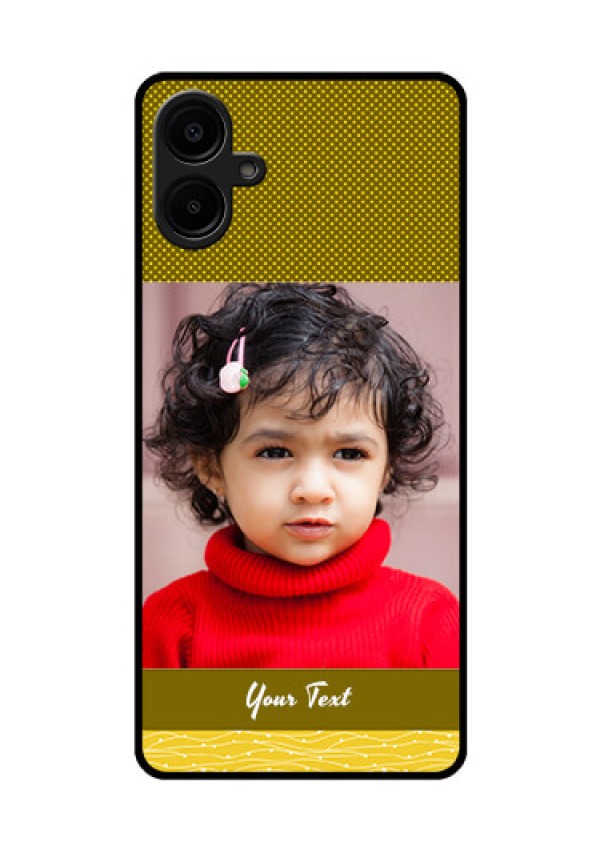 Samsung Galaxy A06 Custom Glass Phone CaseSimple Green Color Design