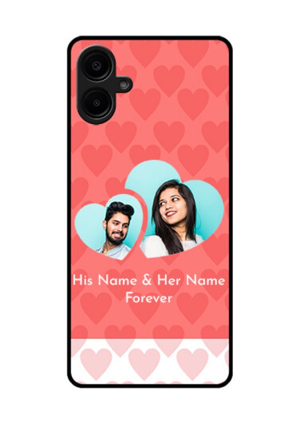 Samsung Galaxy A06 Custom Glass Phone CaseCouple Pic Upload Design