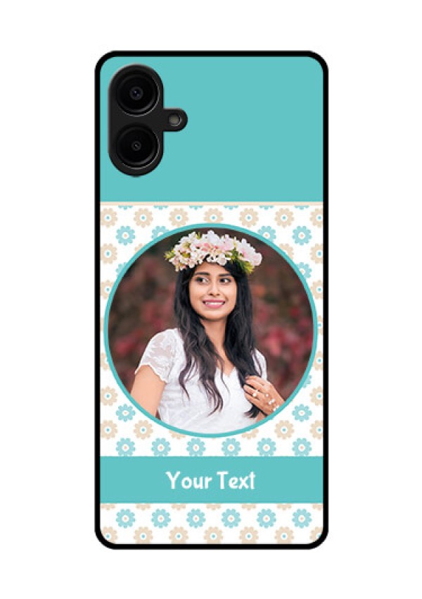 Samsung Galaxy A06 Custom Glass Phone CaseBeautiful Flowers Design