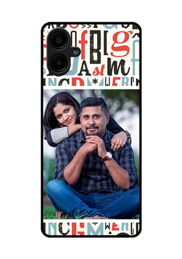 Samsung Galaxy A06 Custom Glass Phone CaseAlphabet Design