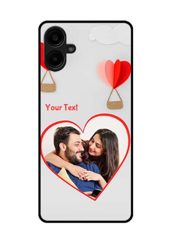 Samsung Galaxy A06 Custom Glass Phone CaseParachute Love Design