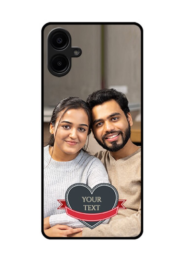 Samsung Galaxy A06 Custom Glass Phone CaseJust Married Couple Design