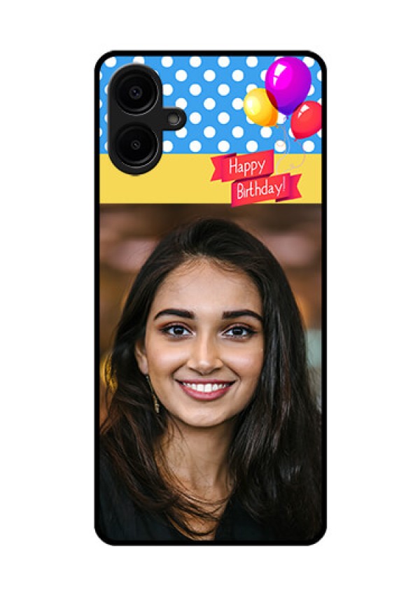 Samsung Galaxy A06 Custom Glass Phone CaseHappy Birthday Design