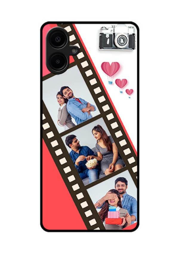 Samsung Galaxy A06 Custom Glass Phone Case3 Image Holder With Film Reel