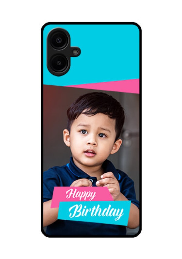 Samsung Galaxy A06 Custom Glass Phone CaseImage Holder With 2 Color Design