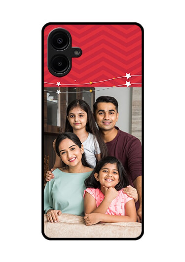 Samsung Galaxy A06 Custom Glass Phone CaseHappy Family Design
