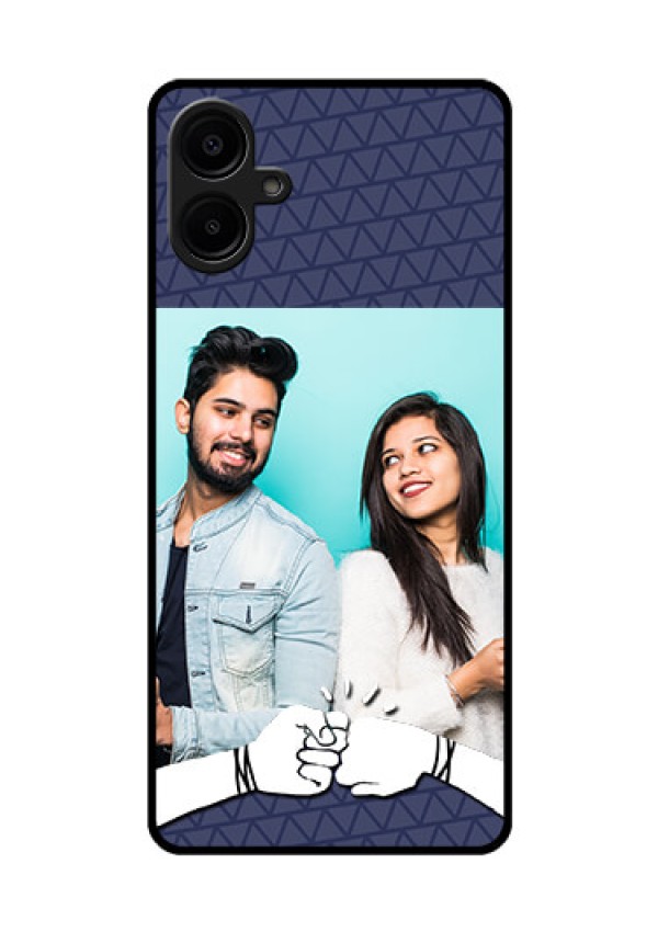 Samsung Galaxy A06 Custom Glass Phone CaseWith Best Friends Design