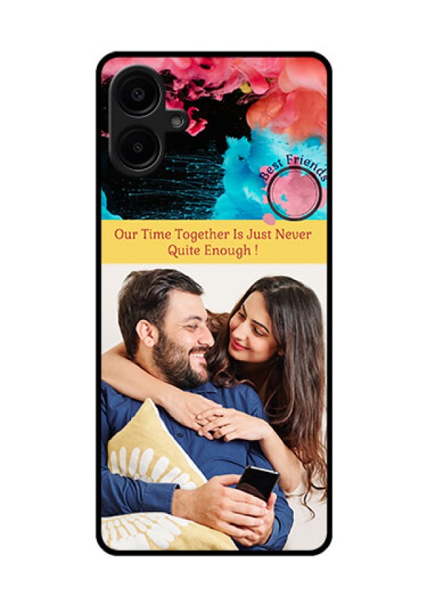 Samsung Galaxy A06 Custom Glass Phone CaseQuote With Acrylic Painting Design