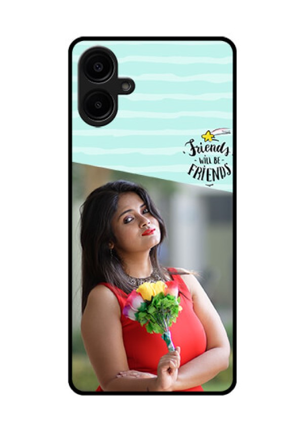 Samsung Galaxy A06 Custom Glass Phone CaseFriends Picture Icon Design