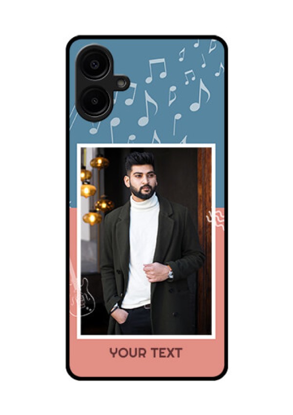 Samsung Galaxy A06 Custom Glass Phone CaseWith Color Musical Note Design
