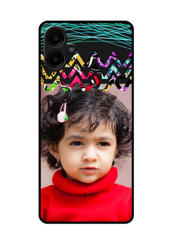 Samsung Galaxy A06 Custom Glass Phone CaseNeon Abstract Design