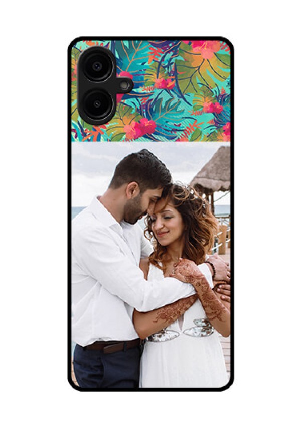 Samsung Galaxy A06 Custom Glass Phone CaseWatercolor Floral Design