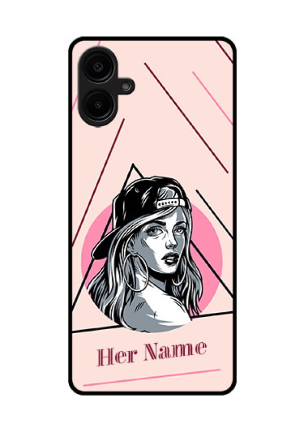 Samsung Galaxy A06 Custom Glass Phone CaseRockstar Girl Design