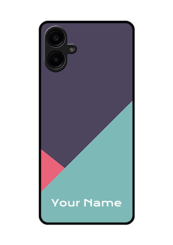 Samsung Galaxy A06 Custom Glass Phone CaseTri Color Abstract Design