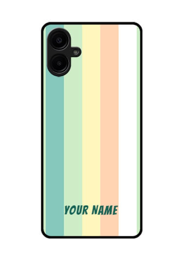 Samsung Galaxy A06 Custom Glass Phone CaseMulti - Colour Stripes Design