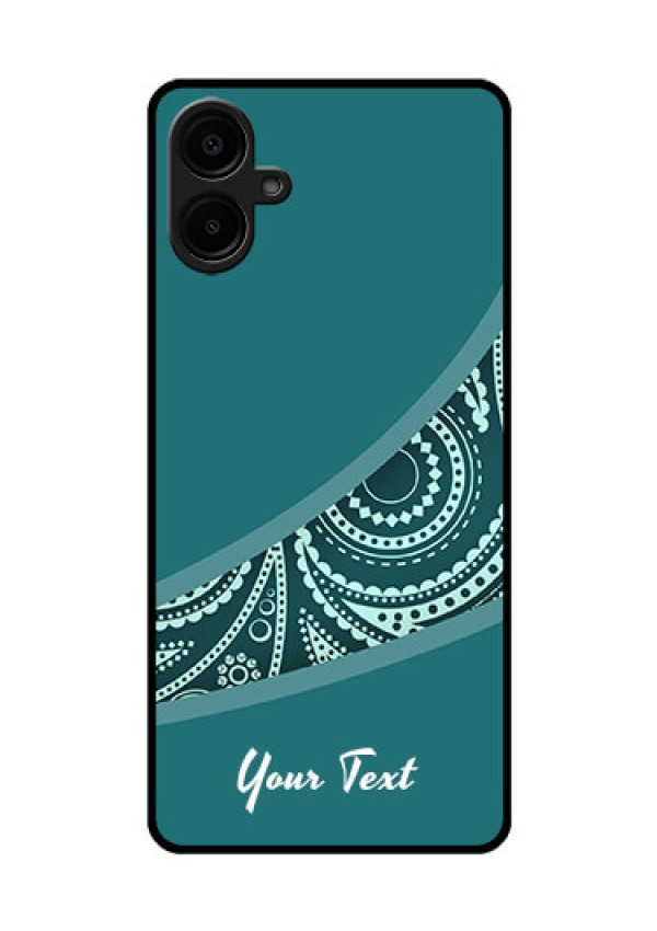 Samsung Galaxy A06 Custom Glass Phone CaseSemi Visible Floral Design