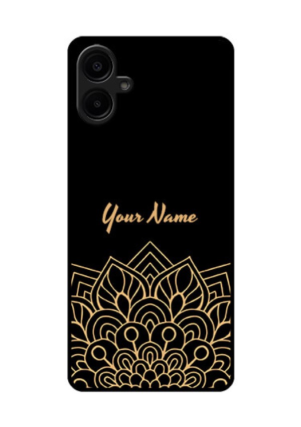 Samsung Galaxy A06 Custom Glass Phone CaseGolden Mandala Design