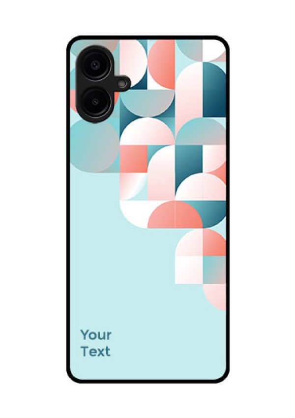 Samsung Galaxy A06 Custom Glass Phone CaseStylish Semi - Circle Pattern Design