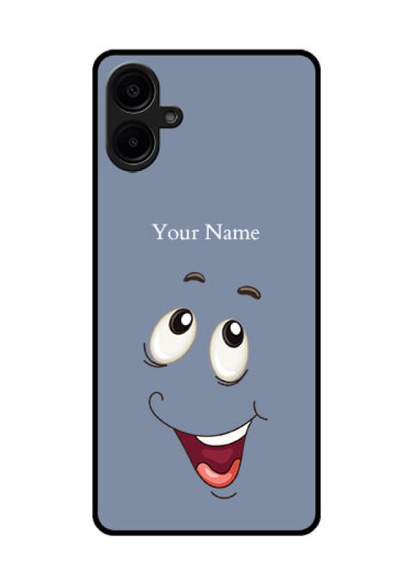 Samsung Galaxy A06 Custom Glass Phone CaseLaughing Cartoon Face Design