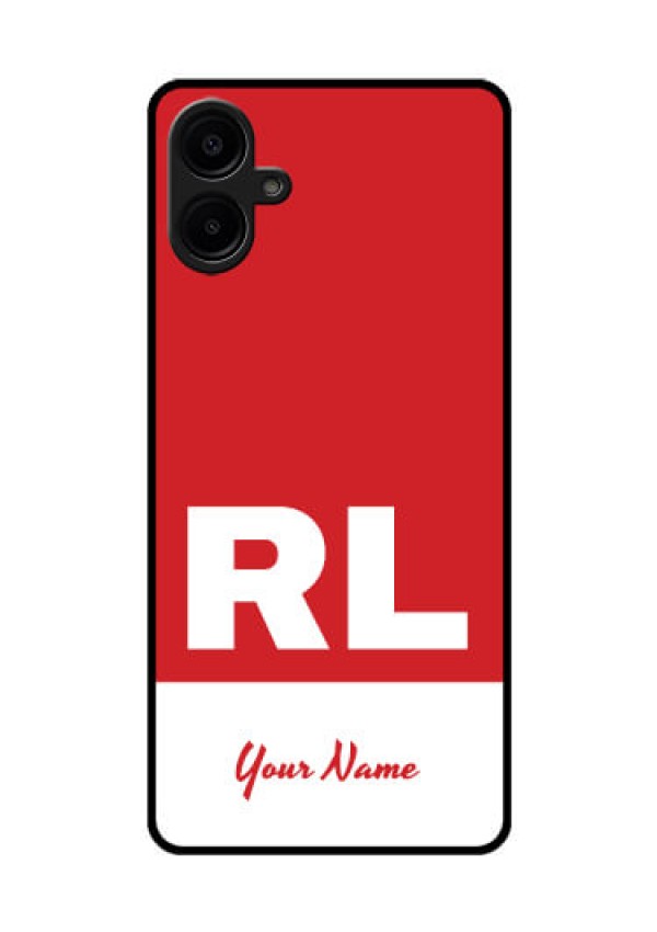 Samsung Galaxy A06 Custom Glass Phone CaseDual Tone Custom Text Design