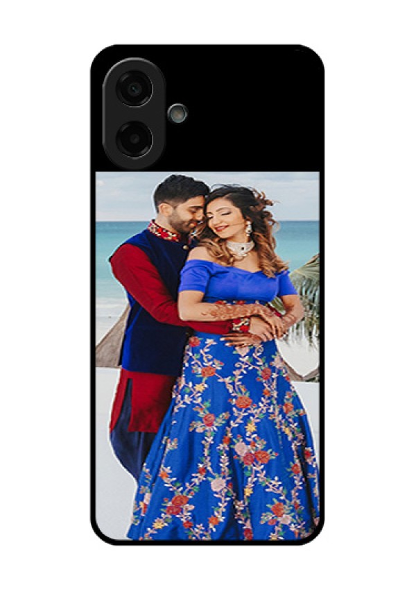 Samsung Galaxy A07 Custom Glass Phone Case - Upload Full Picture With Custom Color Design
