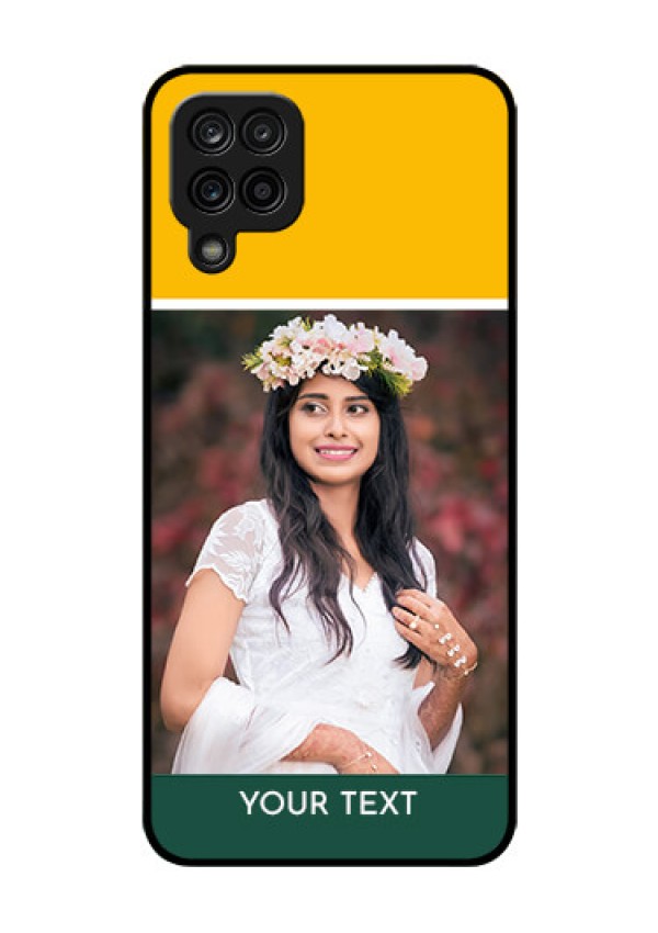 Galaxy A12 Photo Printing on Glass Case - Love You Design