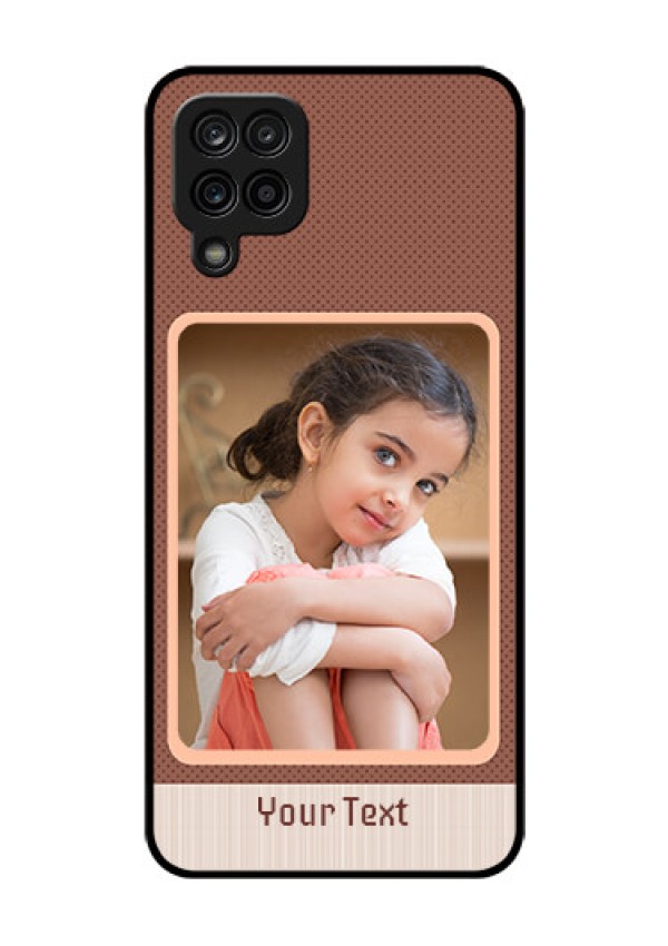 Galaxy A12 Custom Glass Phone Case - Simple Pic Upload Design