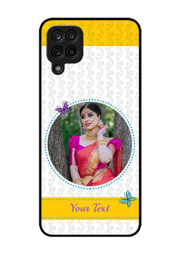 Galaxy A12 Custom Glass Mobile Case - Girls Premium Case Design