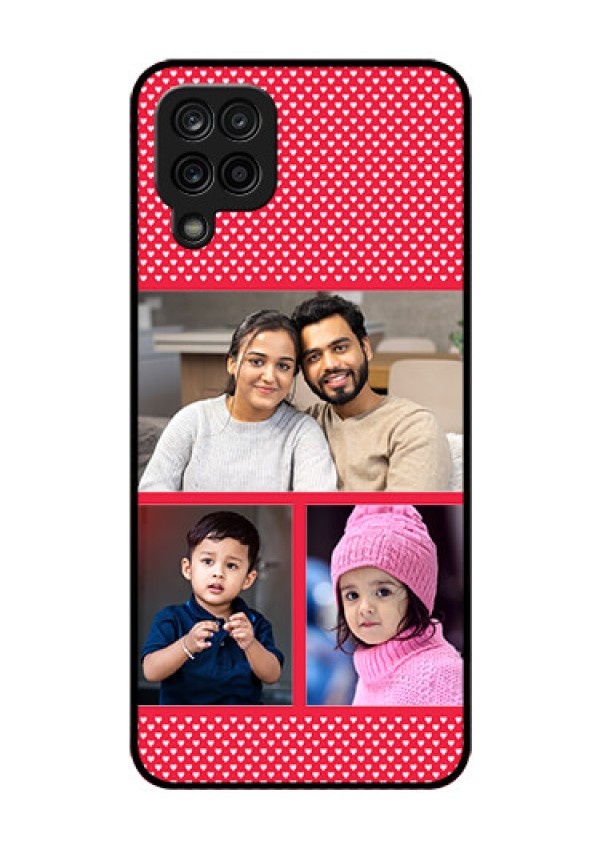 Galaxy A12 Personalized Glass Phone Case - Bulk Pic Upload Design