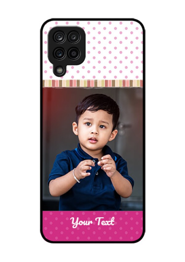 Galaxy A12 Photo Printing on Glass Case - Cute Girls Cover Design