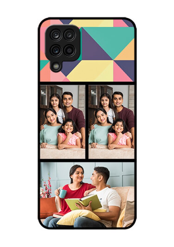 Galaxy A12 Custom Glass Phone Case - Bulk Pic Upload Design
