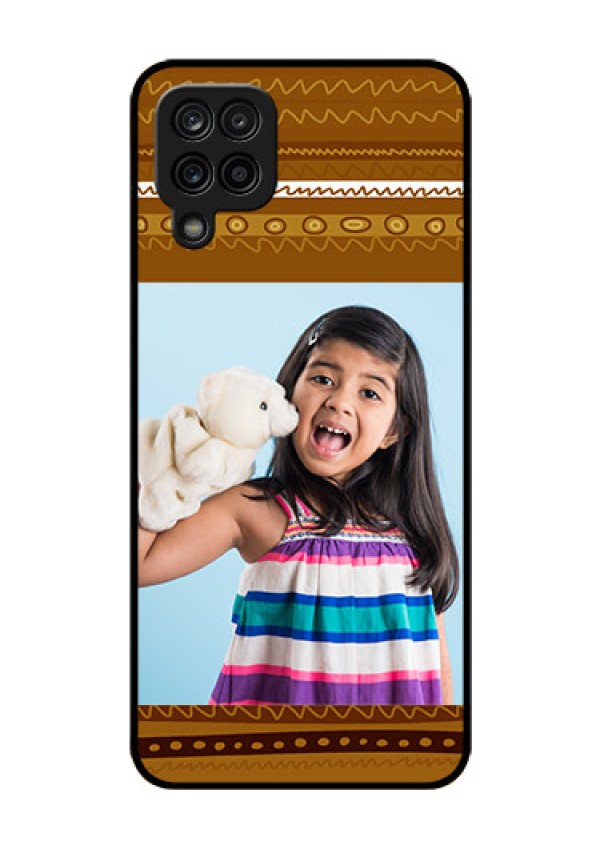 Galaxy A12 Custom Glass Phone Case - Friends Picture Upload Design 