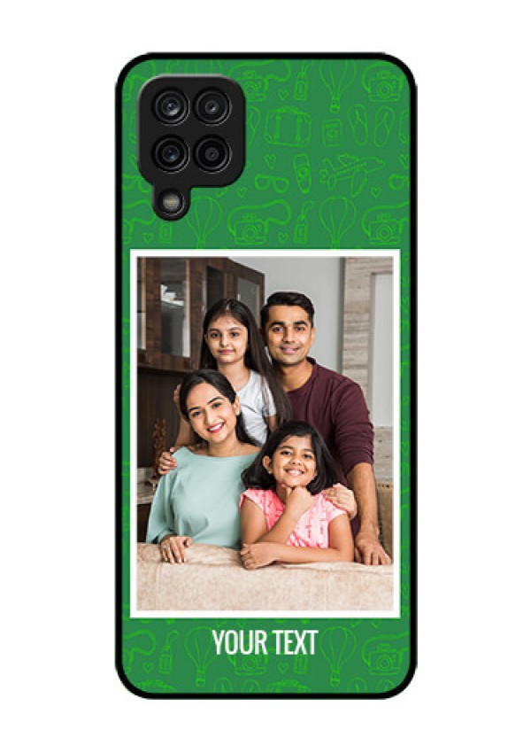 Galaxy A12 Personalized Glass Phone Case - Picture Upload Design