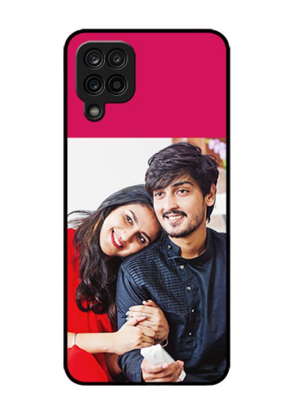 Galaxy A12 Custom Glass Mobile Case - Anniversary Cover Design