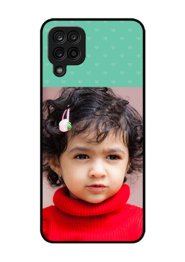 Galaxy A12 Custom Glass Phone Case - Lovers Picture Design