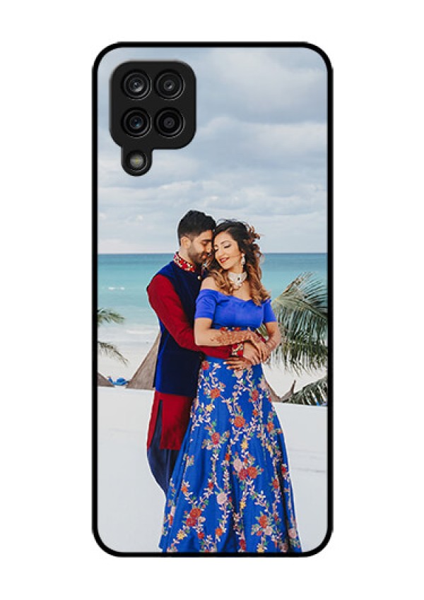 Galaxy A12 Photo Printing on Glass Case - Upload Full Picture Design