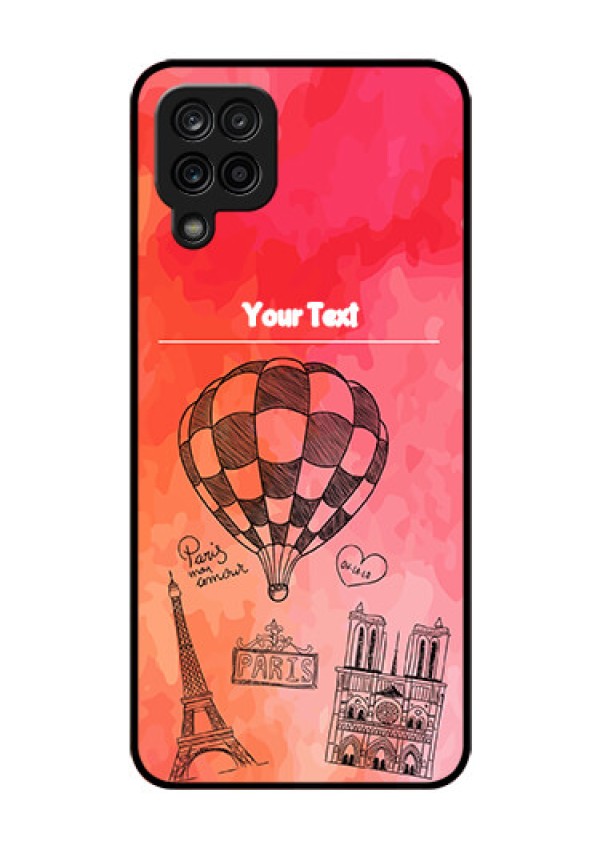Galaxy A12 Custom Glass Phone Case - Paris Theme Design