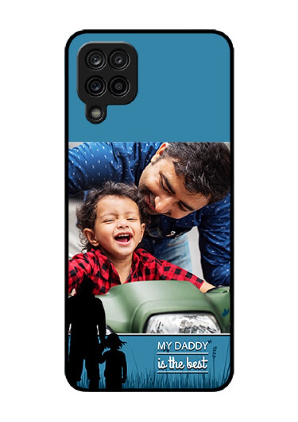 Galaxy A12 Custom Glass Mobile Case - Best dad design 
