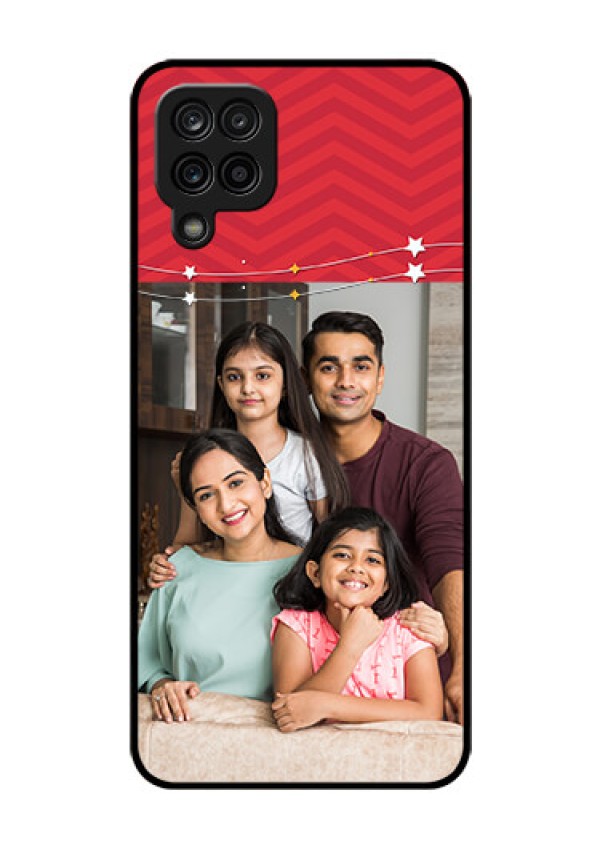 Galaxy A12 Personalized Glass Phone Case - Happy Family Design