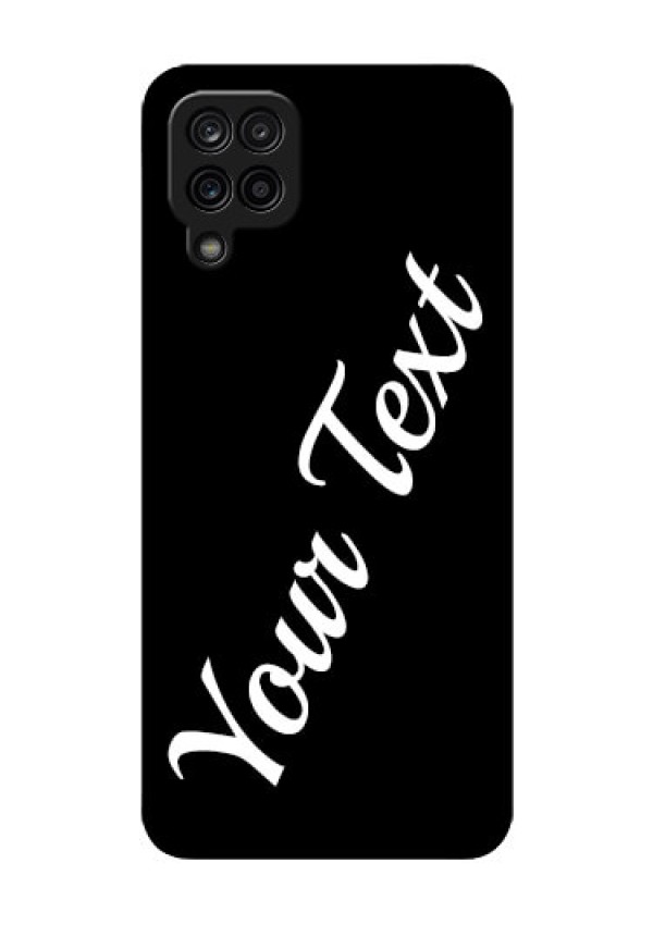 Galaxy A12 Custom Glass Mobile Cover with Your Name