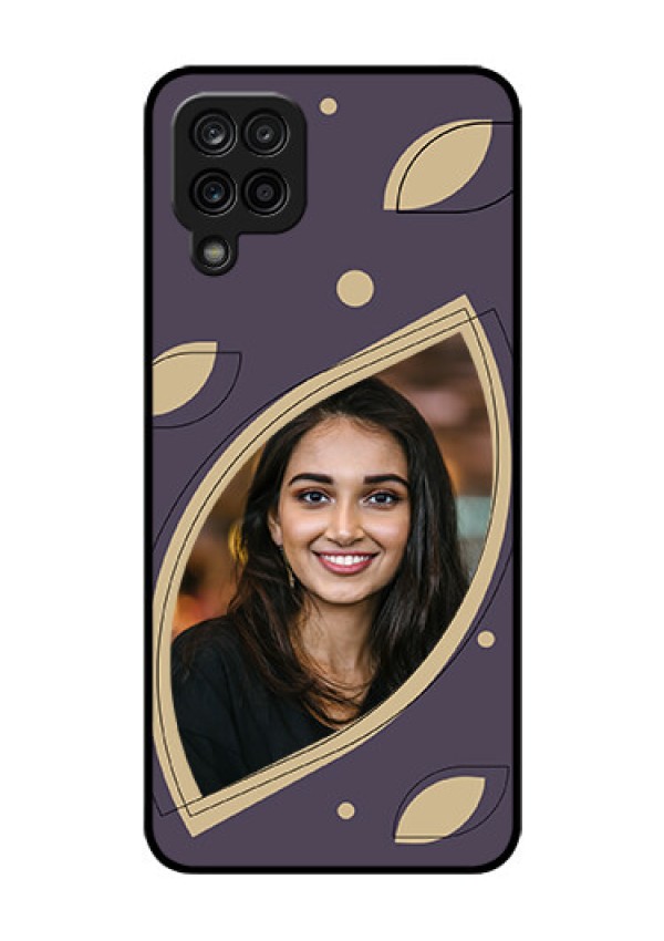 Galaxy A12 Custom Glass Mobile Case - Falling Leaf Design