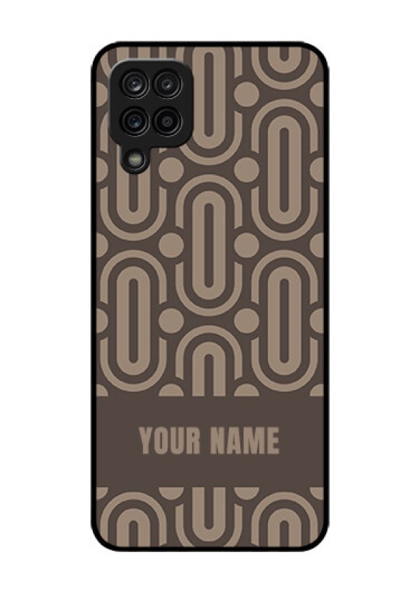 Galaxy A12 Custom Glass Phone Case - Captivating Zero Pattern Design
