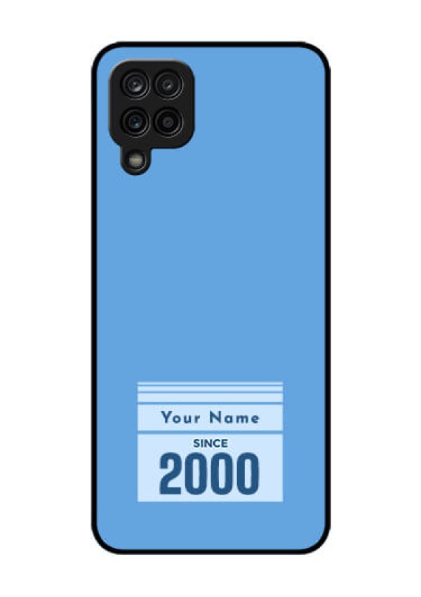 Galaxy A12 Custom Glass Mobile Case - Custom Year of birth Design