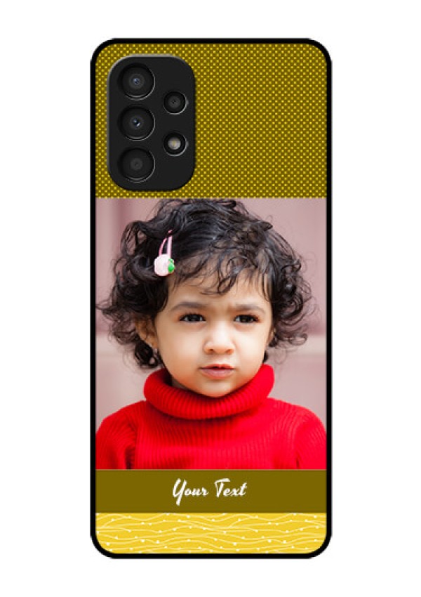 Galaxy A13 Custom Glass Phone Case - Simple Green Color Design