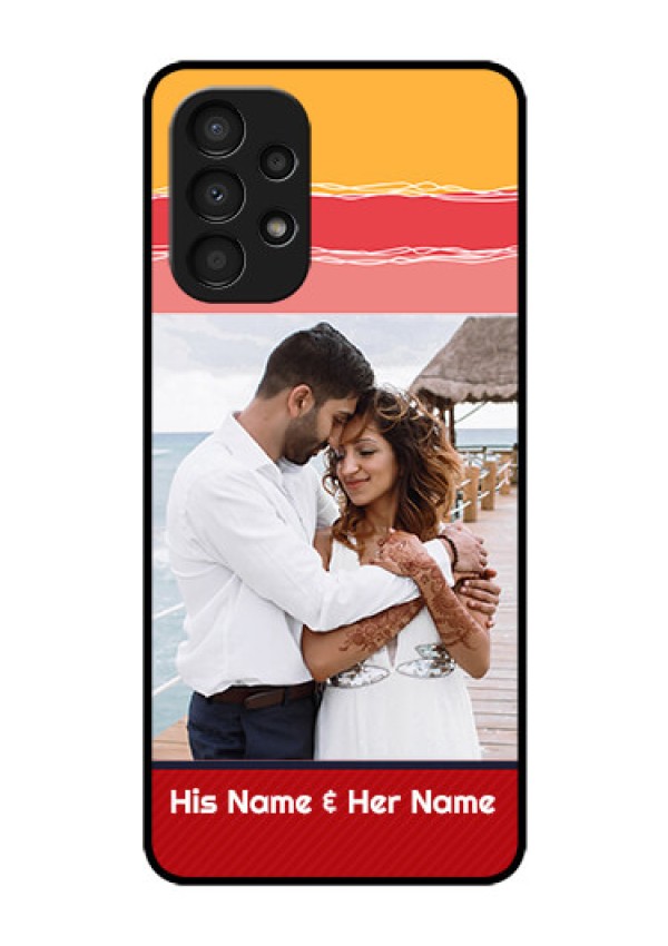 Galaxy A13 Custom Glass Mobile Case - Colorful Case Design