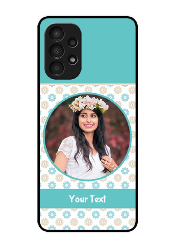 Galaxy A13 Custom Glass Mobile Case - Beautiful Flowers Design