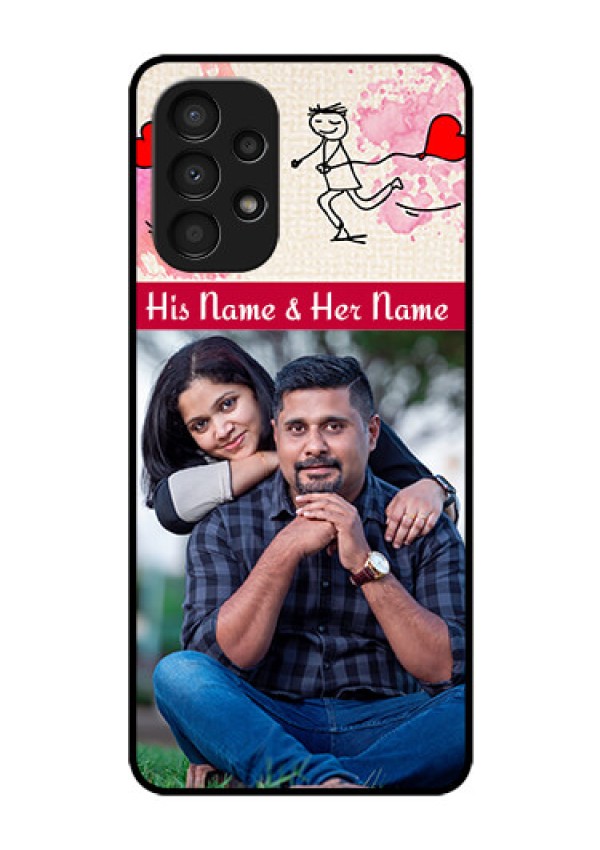 Galaxy A13 Photo Printing on Glass Case - You and Me Case Design
