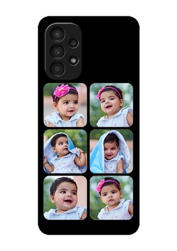 Galaxy A13 Photo Printing on Glass Case - Multiple Pictures Design